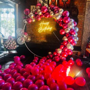 Balloon arch birthday decoration in Hyderabad