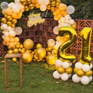 Customized Light Frame Birthday Balloon Setup