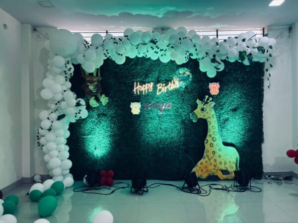 Princess Pink Theme Birthday Decoration Setup