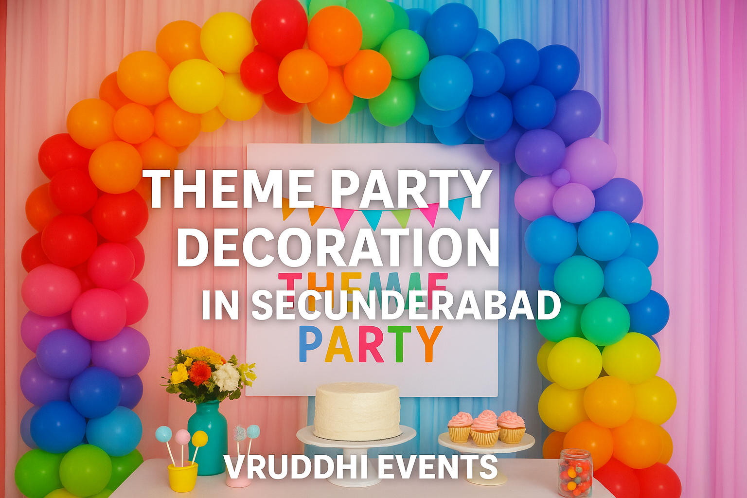 Birthday theme party decoration in Secunderabad by Vruddhi Events