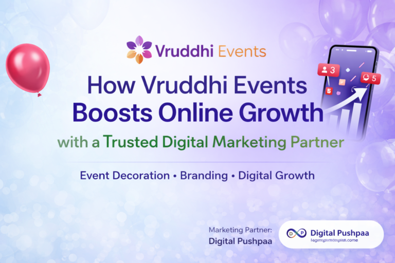 Vruddhi Events boosts online growth with a trusted digital marketing partner for event management