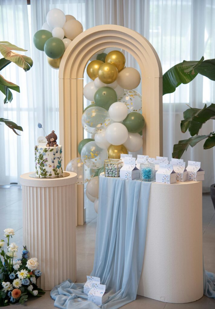 Grand balloon arch decoration for special occasions by Vruddhi Events in Hyderabad