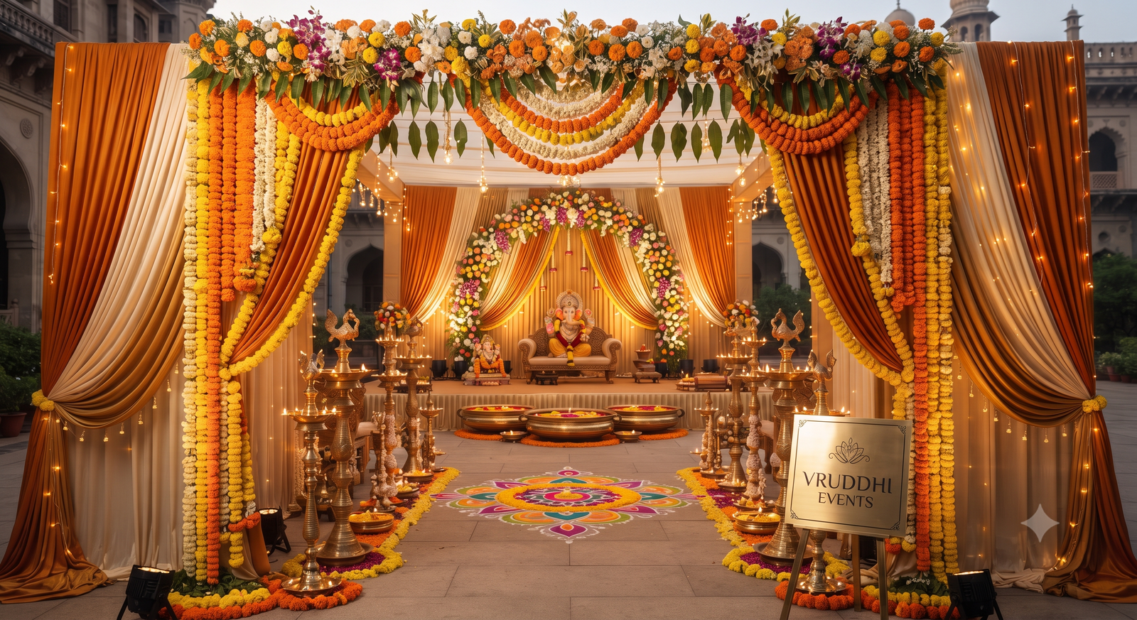 Traditional Festival Decoration by Vruddhi Events in Hyderabad